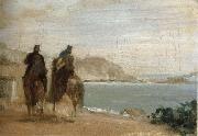 Edgar Degas Promenade beside the sea Spain oil painting artist